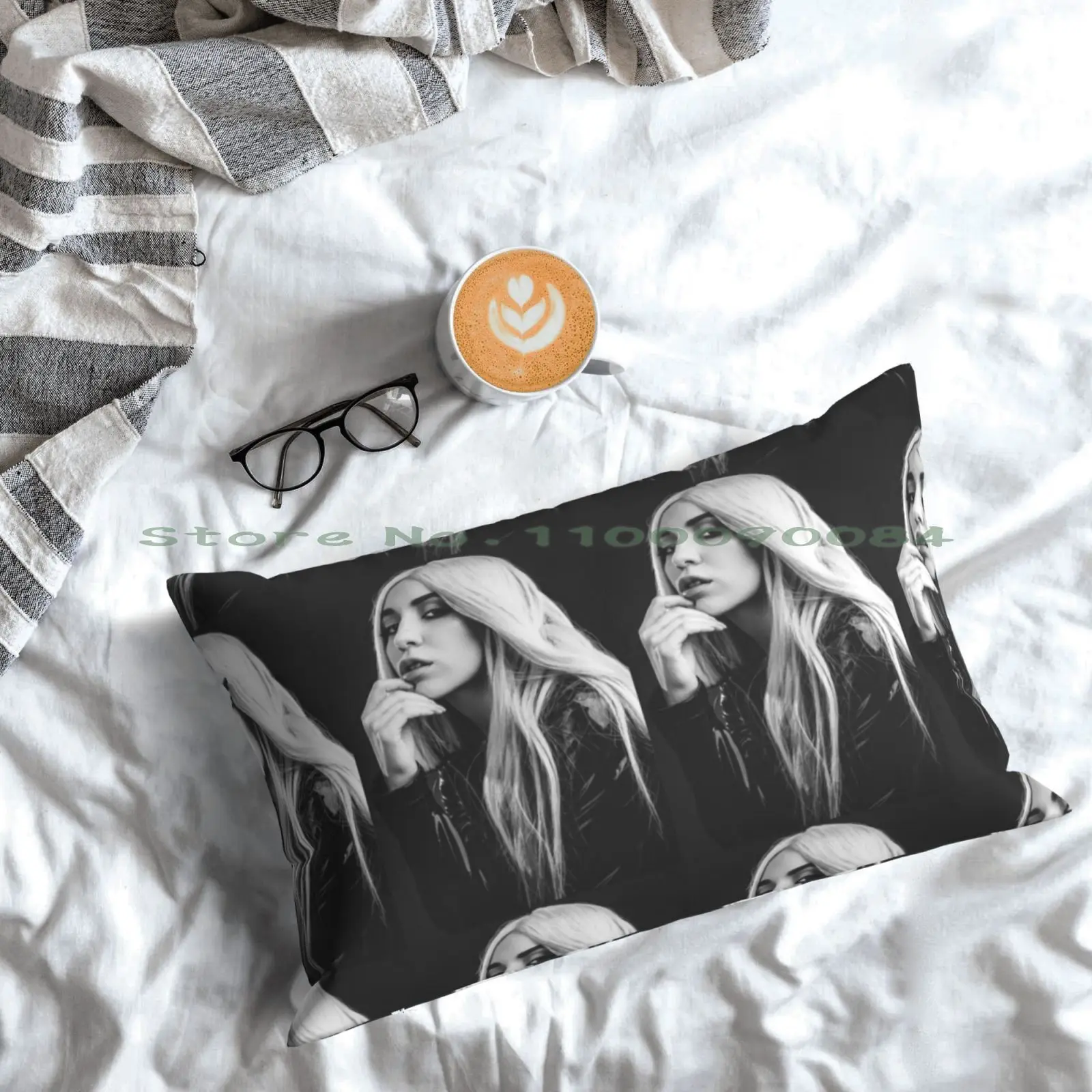 Фото Декоративная подушка Ava Max размером 20x30, 50*75, диван для спальни, декоративная соль от ава Макс, сладкий психоделический, с узором фанатов Avamax, милые и сладкие певцы №5
