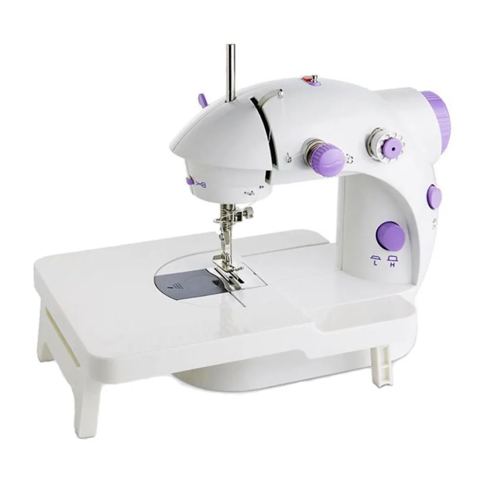 Mini Portable Handheld Sewing Machines Stitch Sew Needlework Cordless Speed Adjustment With Light Foot Pedal Double Threads | Дом и сад