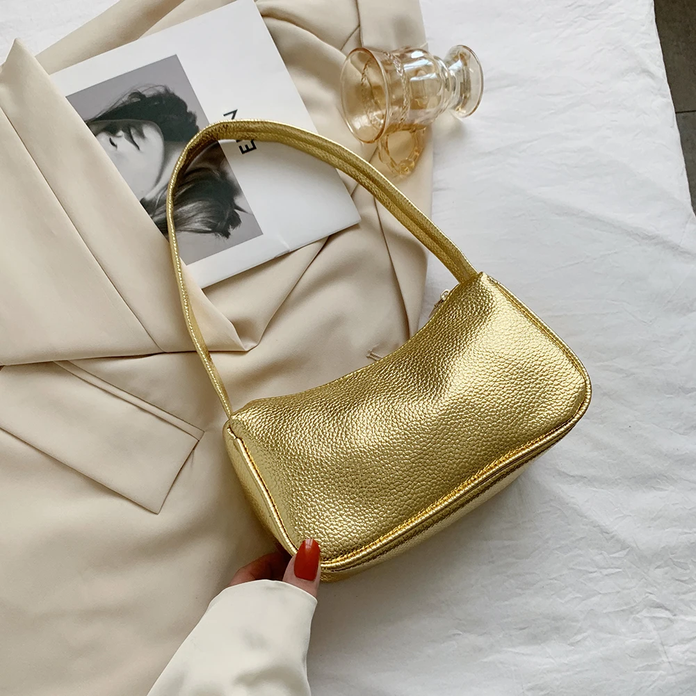 

Модная женская однотонная сумка через плечо, повседневные женские маленькие сумочки, кошелек из искусственной кожи на молнии, трендовая ми...