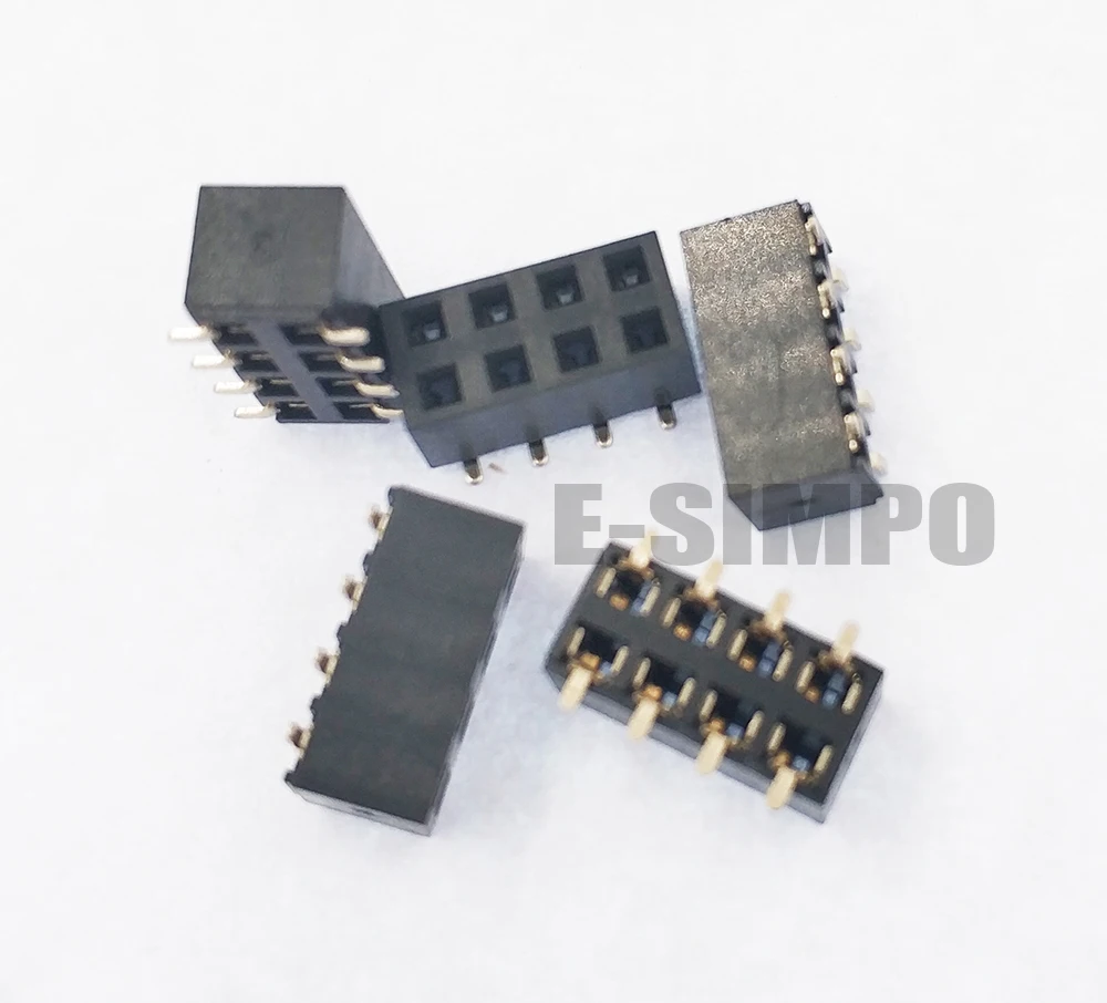 50 шт. 2 54 мм SMT PH5 двойной женский заголовок SMD пластиковая Высота 5 2X5P 2X8P 2X9P 2X12P