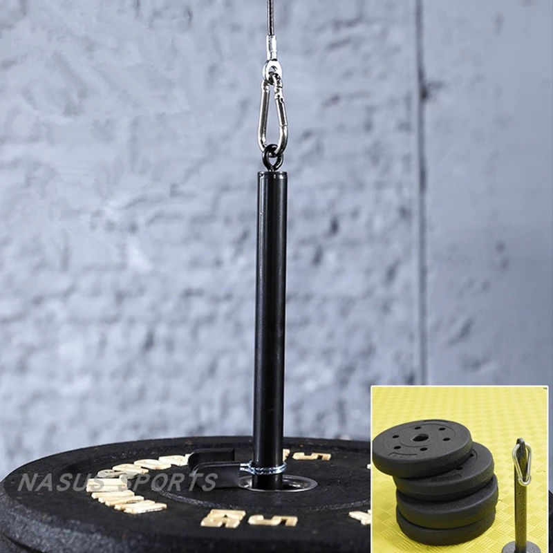 

Фитнес гантели штанга загрузки Pin домашний тренажерный зал Ролик Diy кабель система крепления вес подъемные пластины весовой кронштейн F2