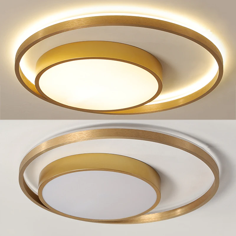Ceiling Light Square Rings for Bedroom Dining Living Room Fixtures Lustre Modern Acylic Led Lamp Home Decor 220 110V | Лампы и