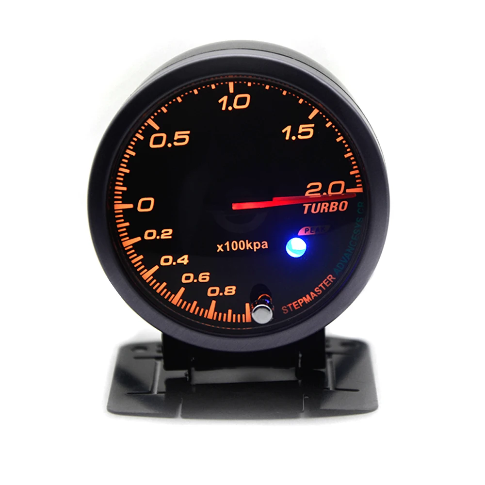 DRAGON GAUGE 60 мм 2 0 бар Boost Turbo черный цвет двойной светодиодный цветной дисплей |