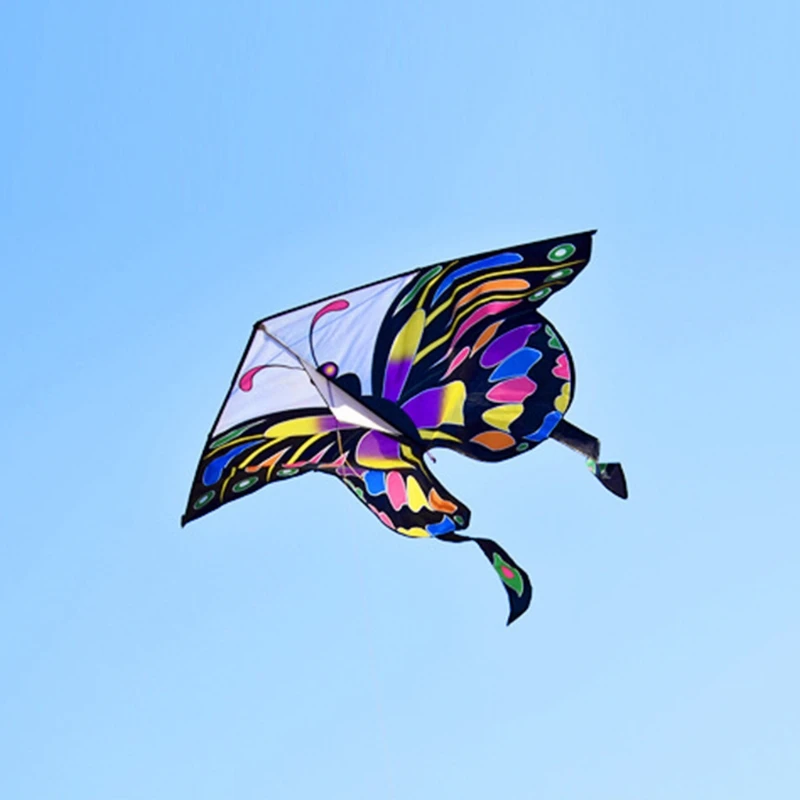 

Summer Vacation Outdoor Playing Toys Large Kite with Colorful Tail Butterfly Kite Physical Sports Outdoor Toy for Toddle
