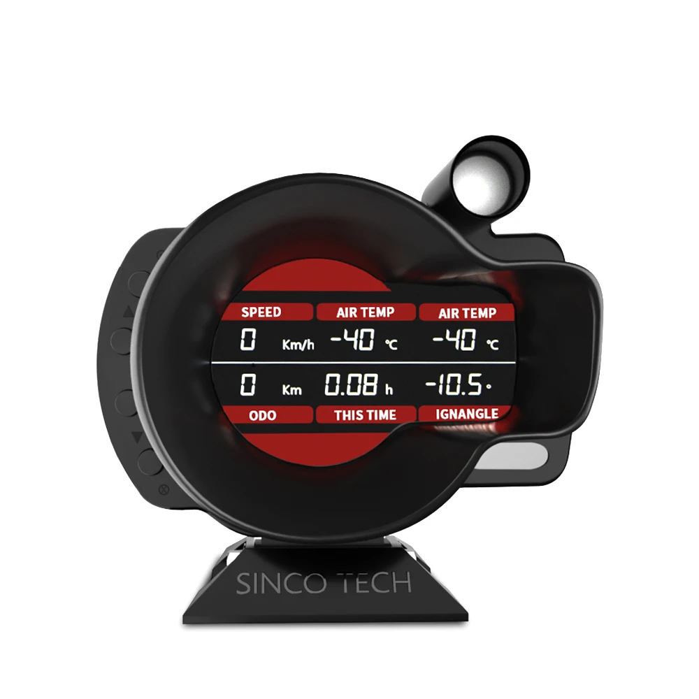 Цифровой измеритель уровня топлива OBD2 18 в 1 скорости температуры охлаждающей