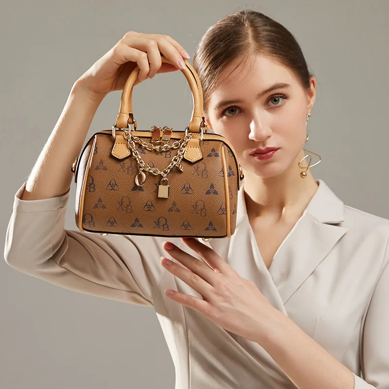 

Сумка женская из натуральной кожи, универсальная мини-сумка-подушка на одно плечо, 100%