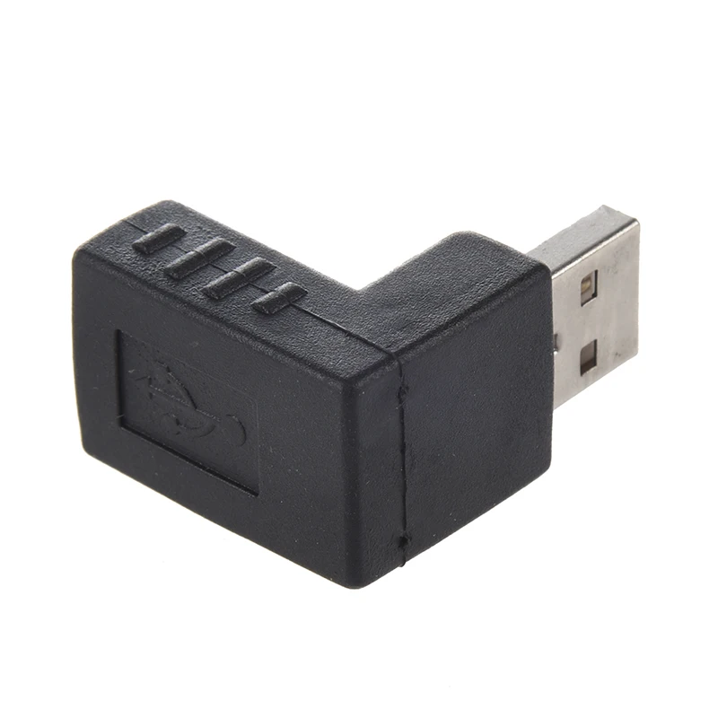 Черный правый угол USB 2 0 Тип A адаптер Папа мама разъем|Соединители| |