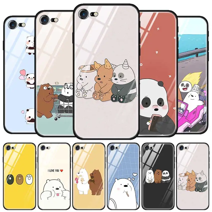 Закаленное Стекло чехол для Apple iPhone 8, 7, 6, 6S Plus, чехол для iPhone 11 11Pro XS MAX XR X силиконовая окантовкка оболочки мы вся правда о медведях