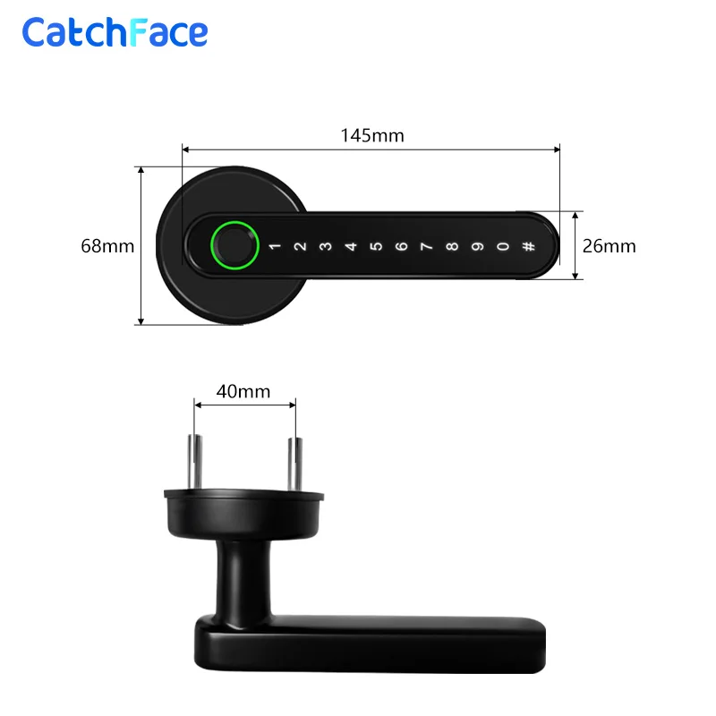 Биометрический замок отпечатков пальцев с Bluetooth приложение TTlock цифровой умный