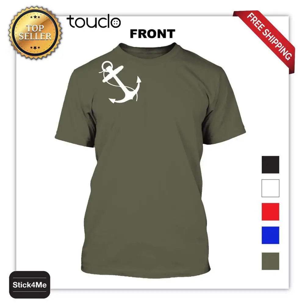 Летняя модная футболка с морским кораблем морем плечами летняя мужская одежда |