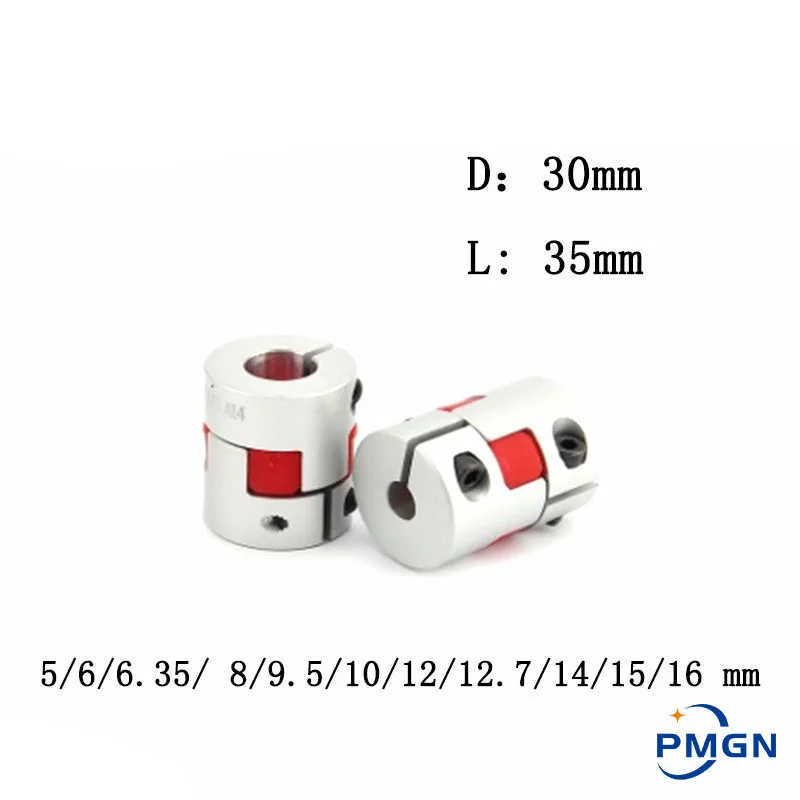 

High quality 1PCS D30L35 10*14mm 5/6/6.35/ 8/9.5/10/12/12.7/14/15/16mm Flexible Plum Shaft Coupling CNC Stepper Motor Coupler