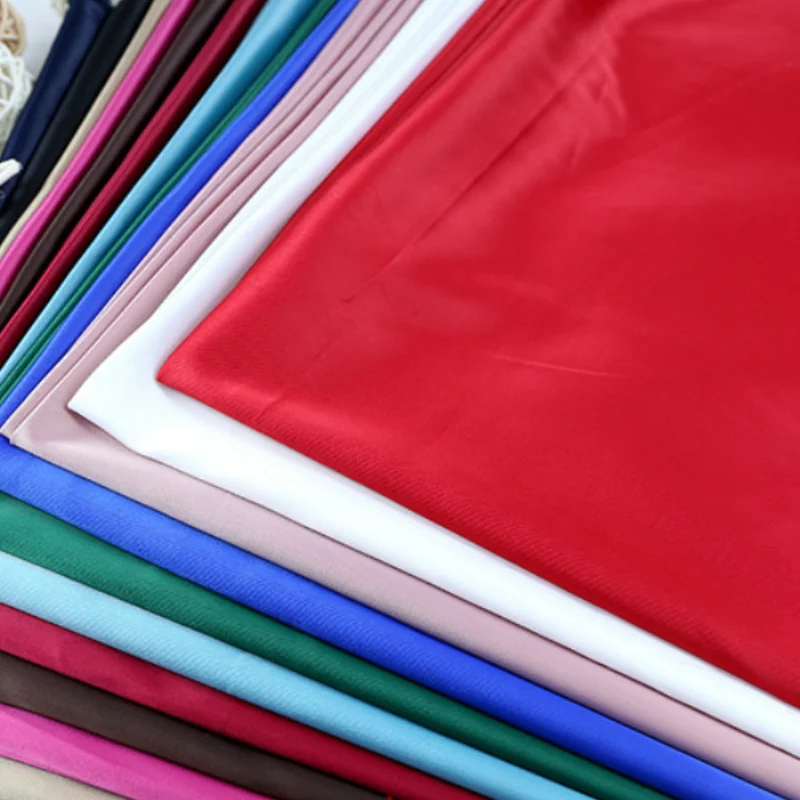 

Width 59'' Satin Silk like Fabric By The Yard For DIY Wedding Dress Hanfu Material