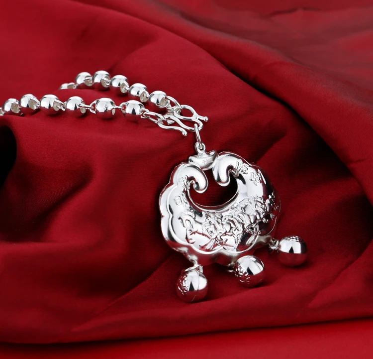 Ожерелье из стерлингового серебра для женщин Женское ожерелье 925 пробы Модный