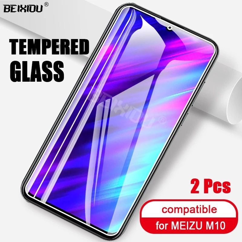 2 шт Полное закаленное стекло для MEIZU M10 Защитная пленка 2.5D 9h защитная |