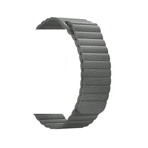 Gray Регулируемый магнитный ремешок из натуральной кожи для apple watch 4, 1, 2, 3, 42 мм, 38 мм, ремешок, застежка на браслет, петля для iwatch 4 - Band Color: Gray