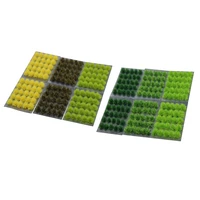 7 boxes of grass grass train sand table construction scene miniature model materials 50 pieces in a box
