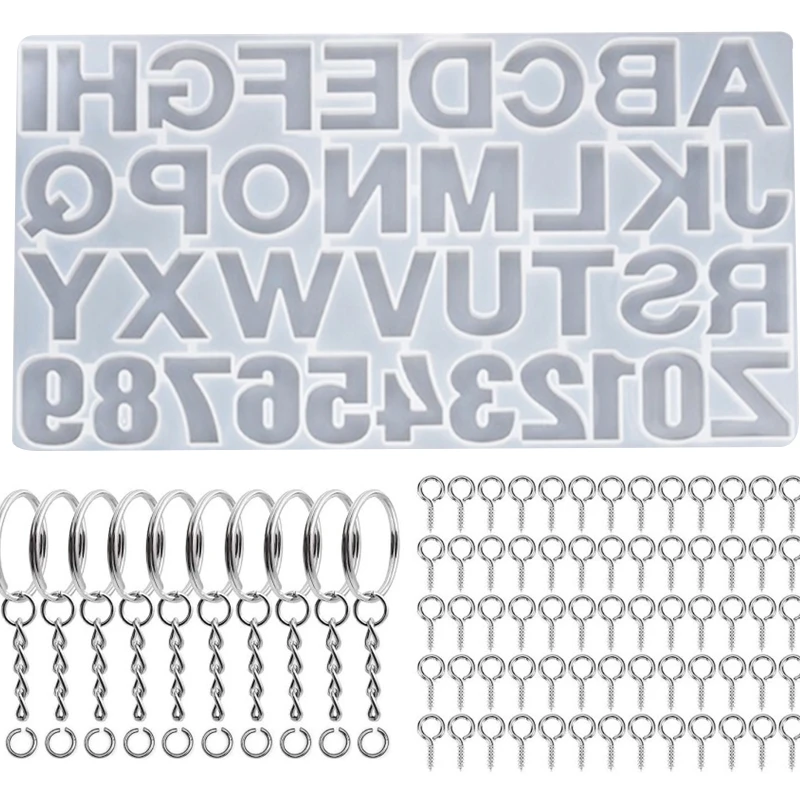 

1 Набор DIY Алфавит буквы брелок в форме числа кулон силиконовые формы ремесла ювелирных изделий Инструмент Кристалл эпоксидная смола, форма