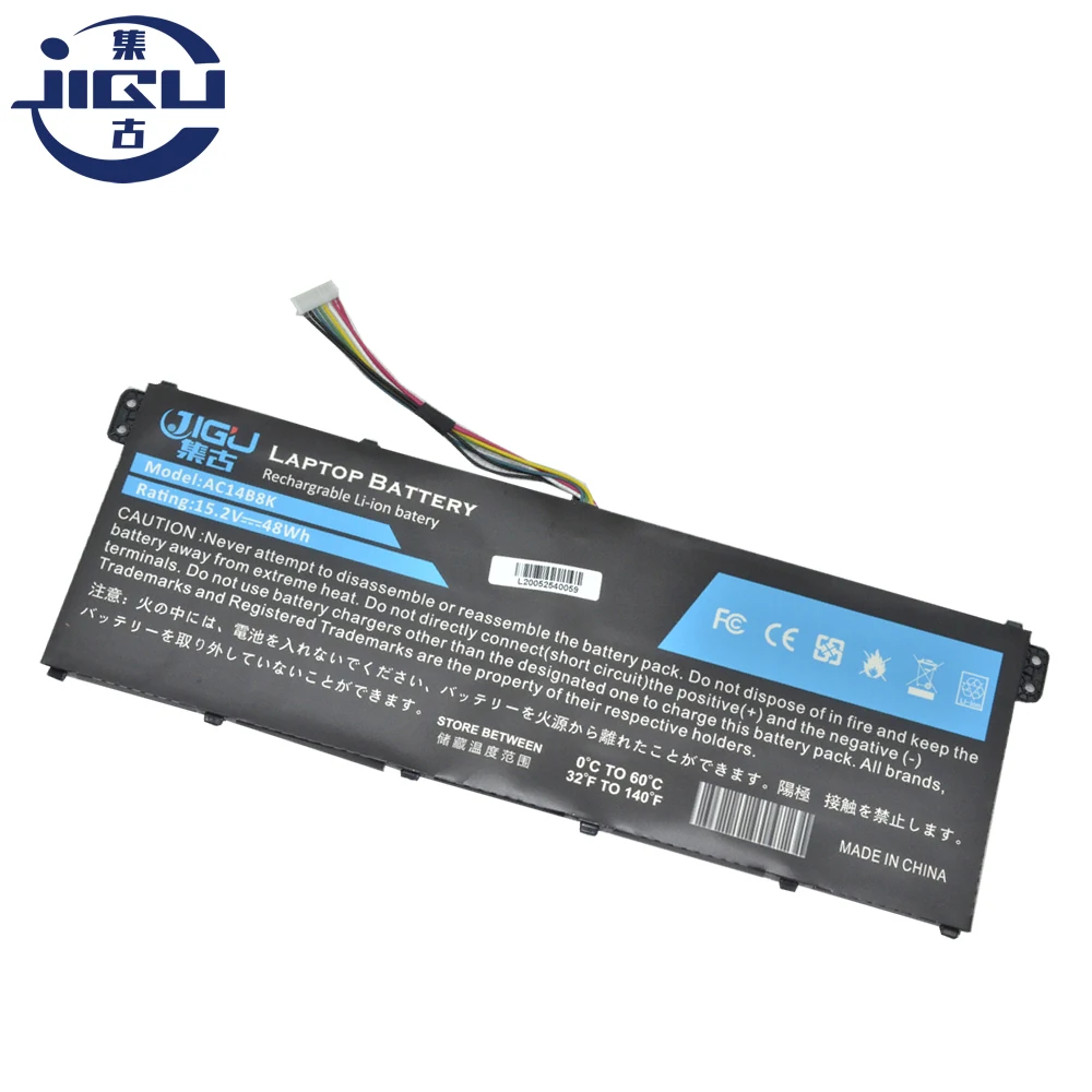 JIGU для Acer AC14B8K NE511 4ICP5/57/80 KT.0030G.004 AP14B8K MS2392 Аккумулятор ноутбука Chromebook C910 C810
