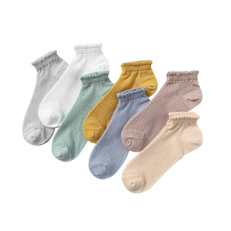 

5 пар, женские нескользящие летние носки