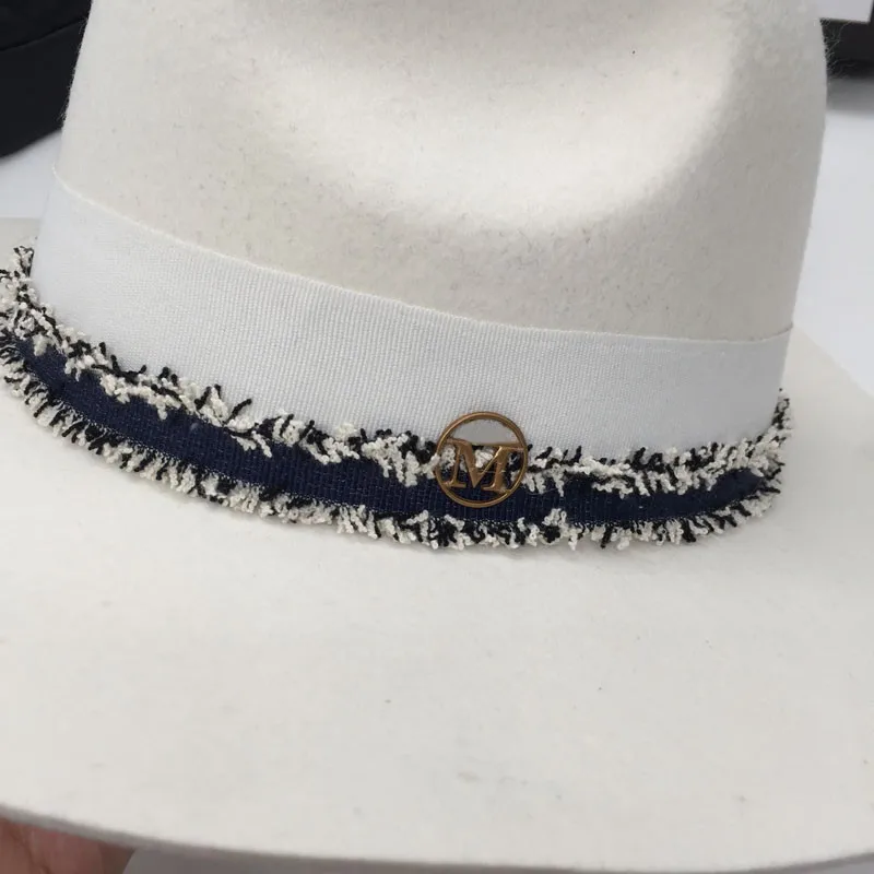 Осенняя и зимняя модная m Лоскутная шерстяная фетровая шляпа tyranids jazz hat Женская шапка