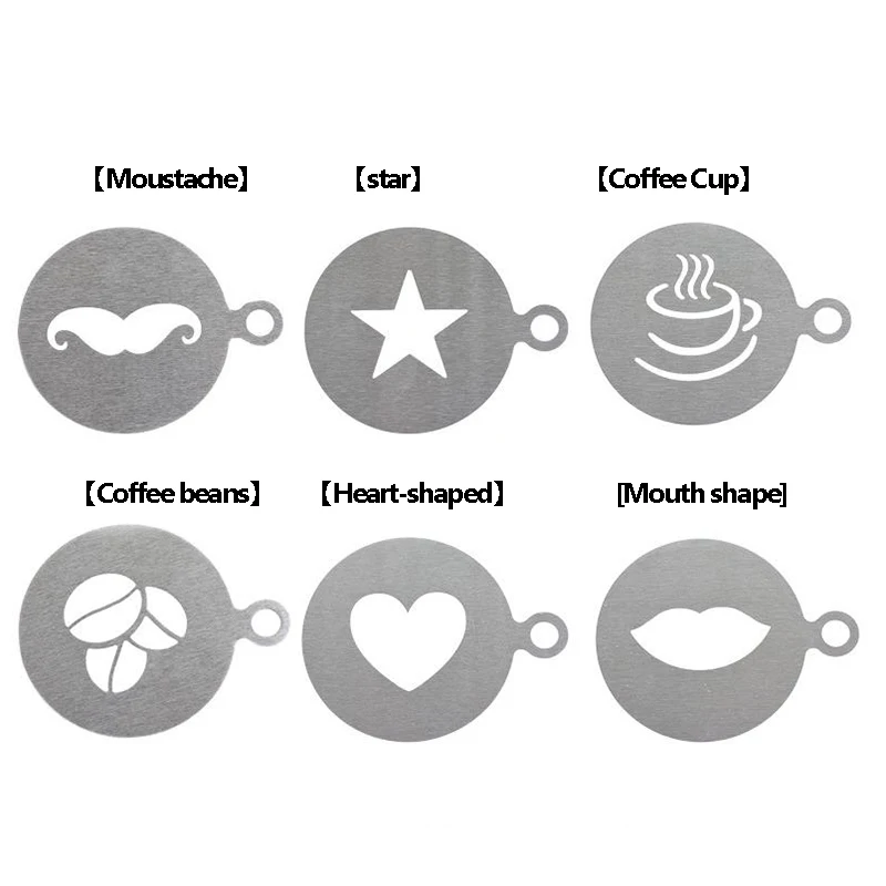 Форма для капучино модная модель печати на кофе трафареты распыления пены торт