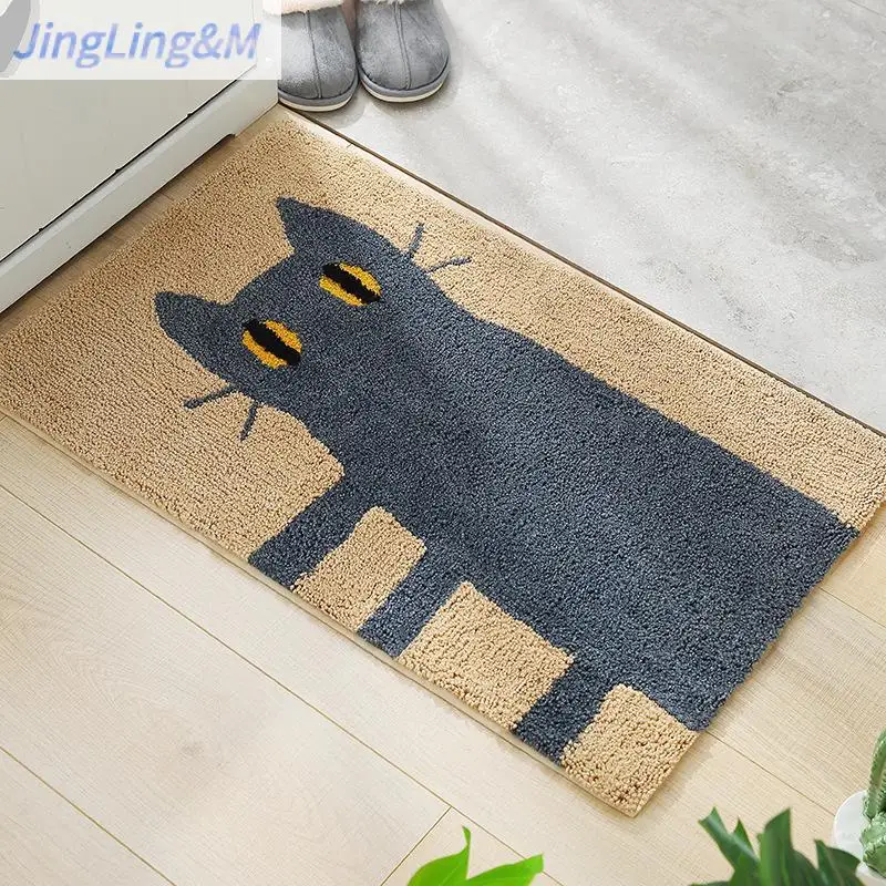 Ковер жаккардовый нескользящий коврик из полиэфирного волокна ручной работы с