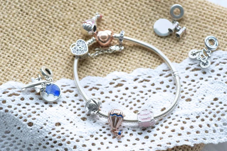 Новое поступление 100% бусин бинокль в форме сердца подвески подходят для