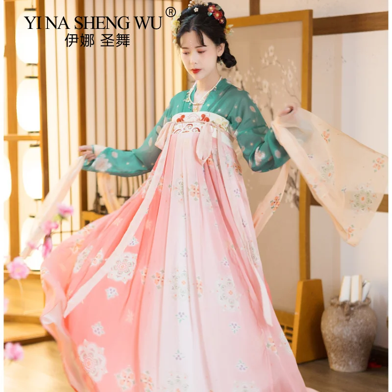 

Китайский традиционный ханьфу женское платье, народные костюмы, танцевальная одежда династии для девочек, Сказочная, восточная, древняя, костюм Дианы Принс, одежда для косплея