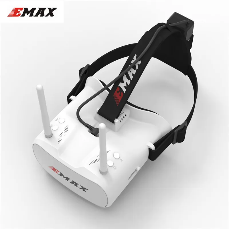 Emax Tinyhawk 5,8G 48CH разнообразие FPV очки 4,3 дюймов 480*320 видео гарнитура с двойные антенны 4,2 в 1800 мАч батарея