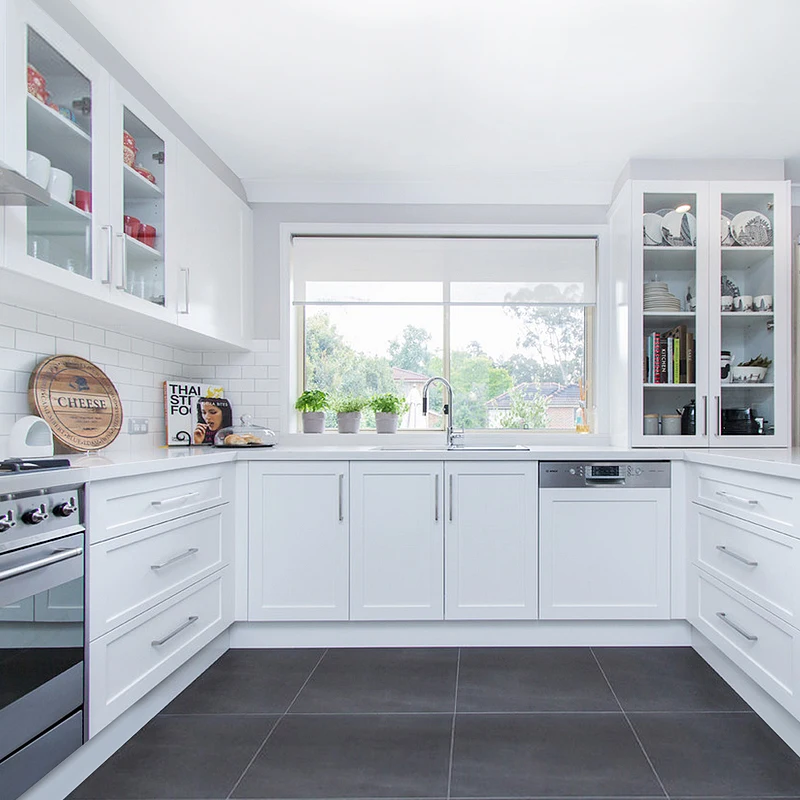 Металлический лак кухонный шкаф современный дизайн Горячая продажа модульные