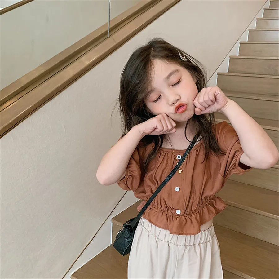 Спортивный костюм для девочек комплект из 2 предметов штаны и футболки с цветами