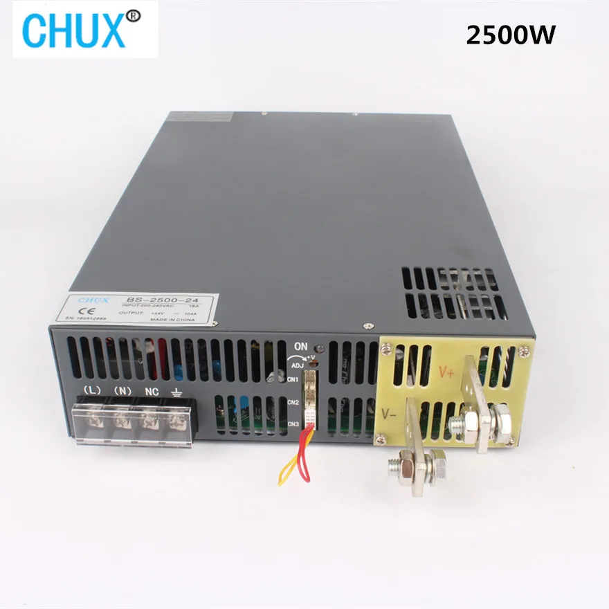 

CHUX Ultrathin 2500W Switching Power Supply New 12V 15V 24V 36V 48V 60V 72V 80V 110V 200V Signal Control LED Transformer