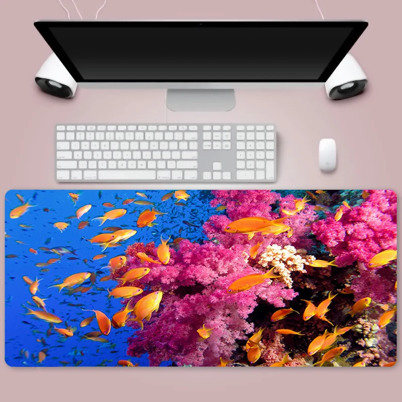

underwater world Oversized anime laptop keyboard pad high quality mouse pad cartoon gaming mouse pad