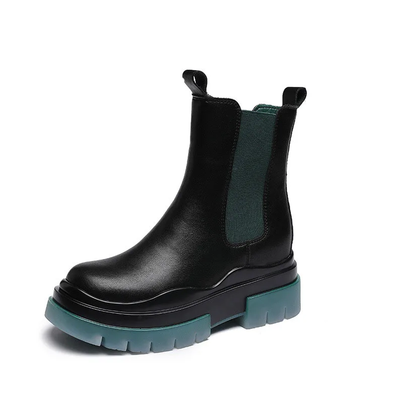 

2021 Women's fall new chunky tube short tube high women's shoes boots