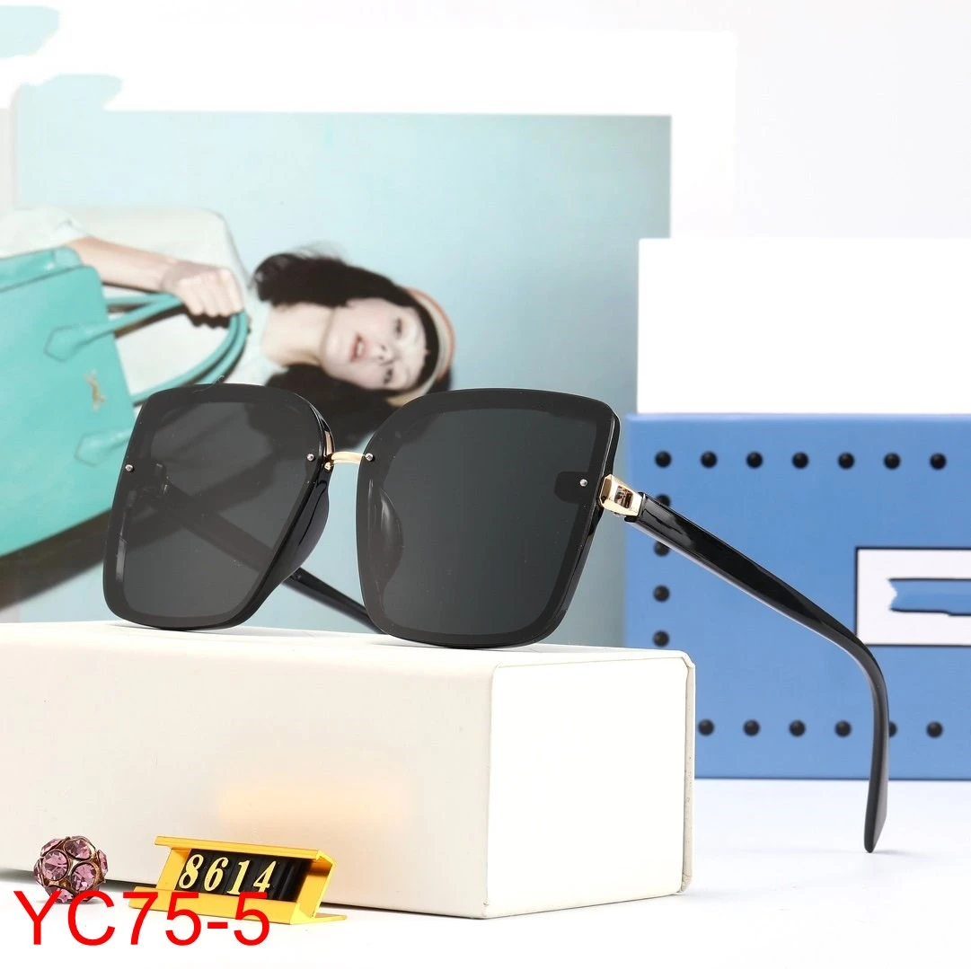 

YC75 New Fashion Vintage classic Square Men Sunglasses Brand Designer New Luxury Polarized Women Sunglasses With box