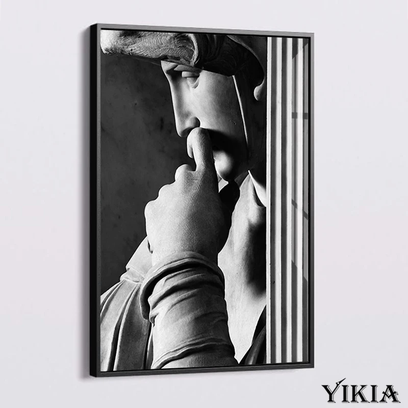 

Canvas Painting David Plaster Statue Europe Abstract Poster and Prints Classic Living Room Decoration Wall Pictures Home Decor