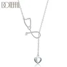 Ожерелье DOTEFFIL женское из серебра 925 пробы, 18 дюймов