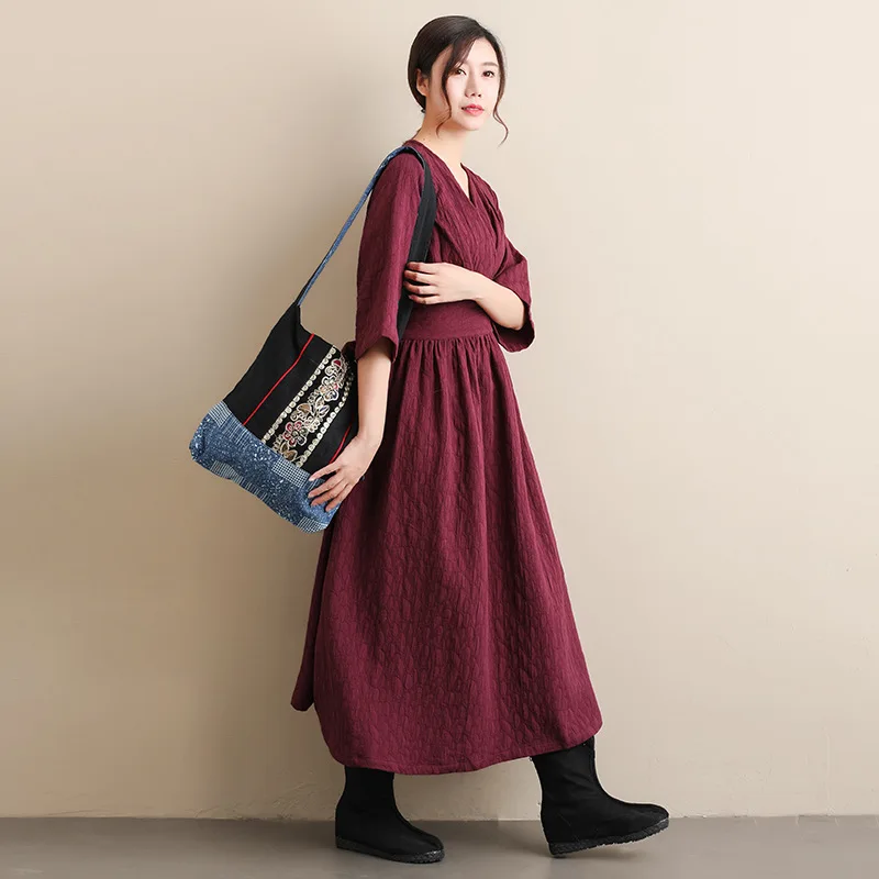 

Yunnan Flower Spring Cotton and Linen Women's Dress Clearance Special Goods Chinese Style Costume Stage Play dresses