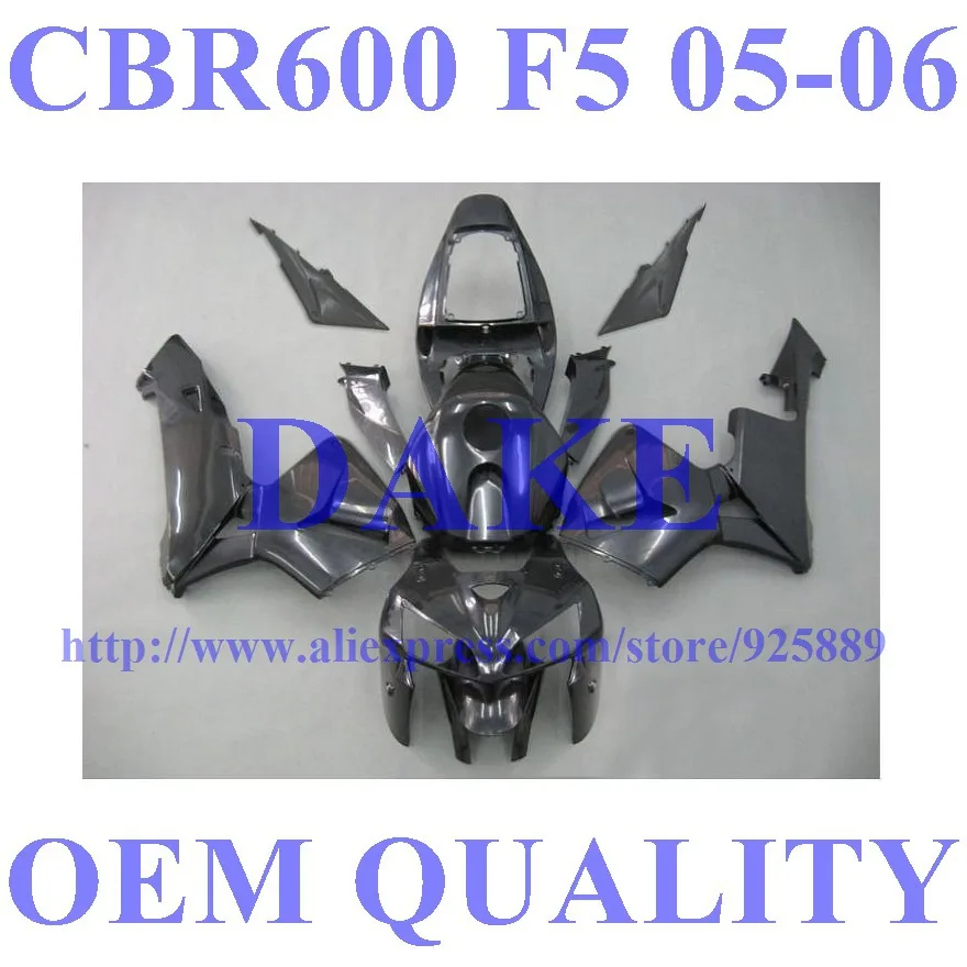 

DAKE Injection fairings for HONDA CBR600RR 05 06 F5 CBR 600 RR 2005 2006 all black fairing parts #S5Y1SA +TANK