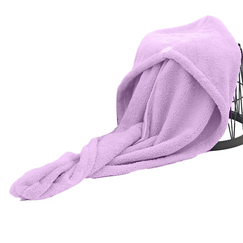 Женские быстросохнущие полотенца тюрбан женская шапка из кораллового флиса для