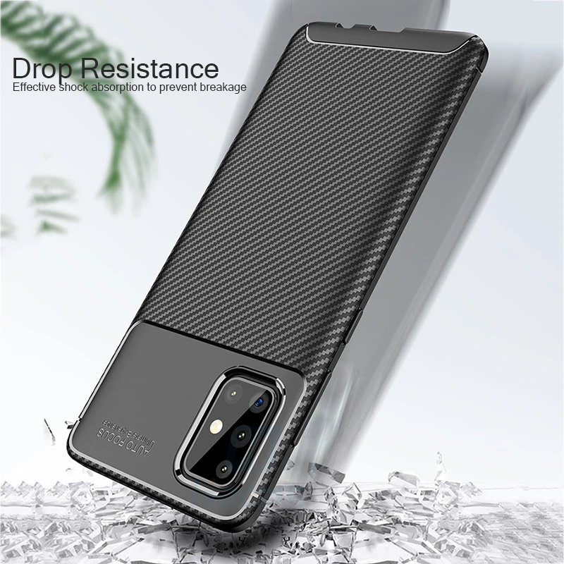Case For Samsung Galaxy S10 Lite Luxury Carbon Fiber Back Cover Shockproof Phone S 10 A91 A 91 |