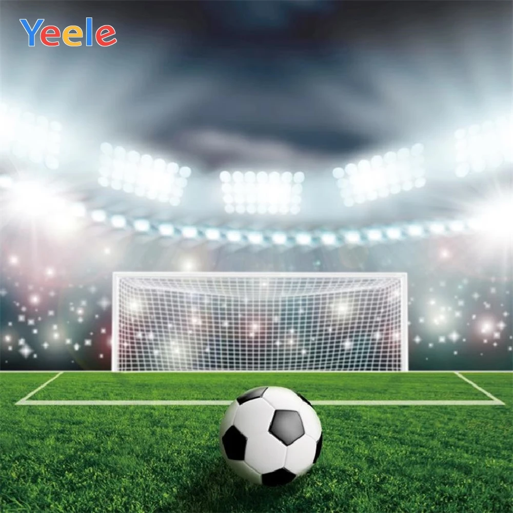 

Yeele Photozone for Baby Birthday Soccer Football Stadium Photography Background Photographic Backdrops for Photo Studio Props