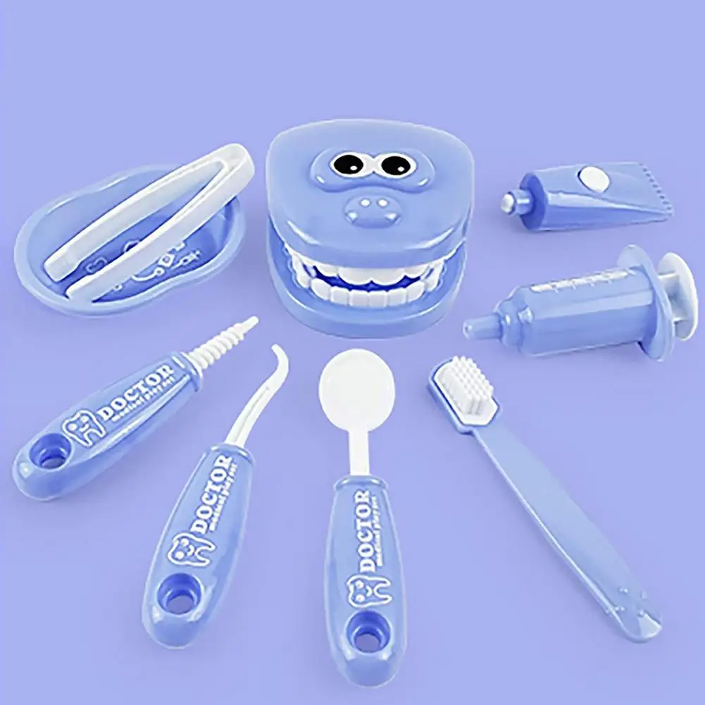 

Детская ролевая игрушка-стоматолог, набор медицинских моделей для проверки зубов, развивающая ролевая игра, симуляция, обучающая игрушка, 9 ...
