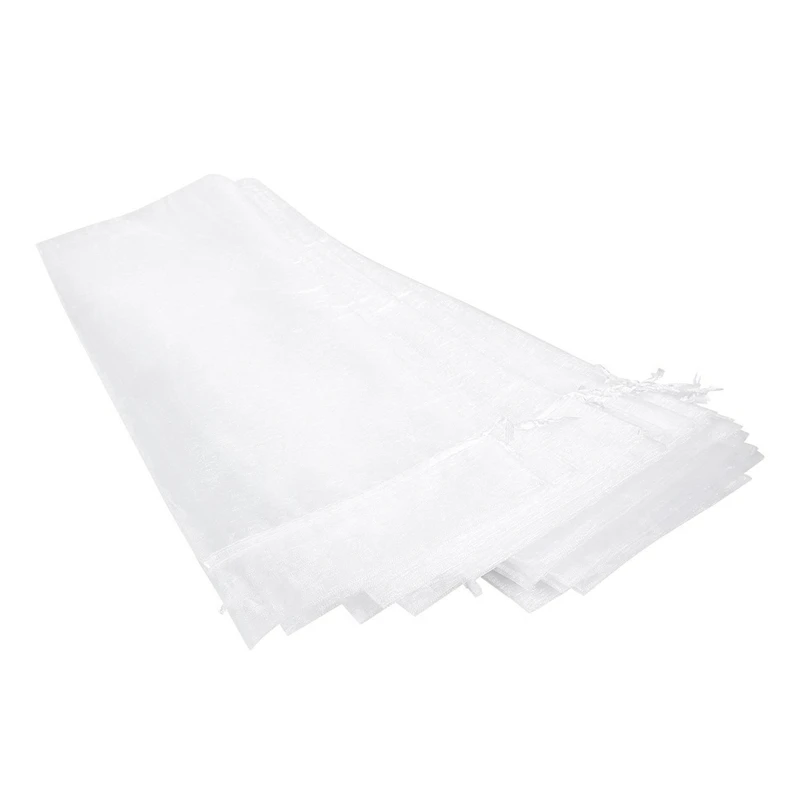 20 шт прозрачная органза вино сумки 14X37cm многоразовые простые обертка для бутылки