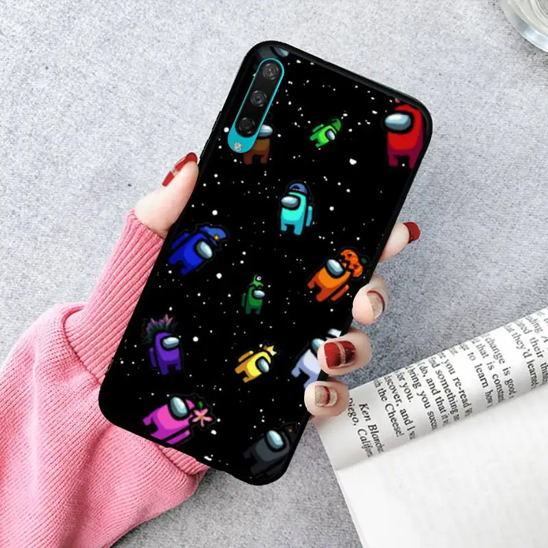 

ZFGHSHYQ Black Soft Silicone Crazy Among Us Phone Case For Huawei P20 30 40 Pro Mate 20x 30 40 Pro Nova6 7 Honor 9X 10