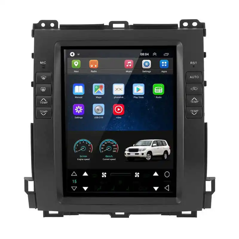 

10.4in Navigation Display Bluetooth Audio Video Player for Android Fit for Land Cruiser Prado 2002-2009 Car GPS