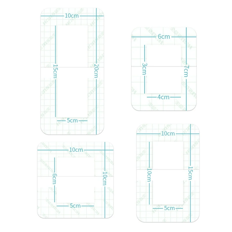 Водонепроницаемый бактерицидный лейкопластырь 6x7 см прозрачный Стерильная
