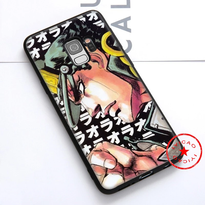 IYICAO JoJo Is Bizarre Anime Japan Soft Case for Samsung Galaxy S10e S10 S9 S8 Note 8 9 10 Plus S6 S7 Edge TPU |