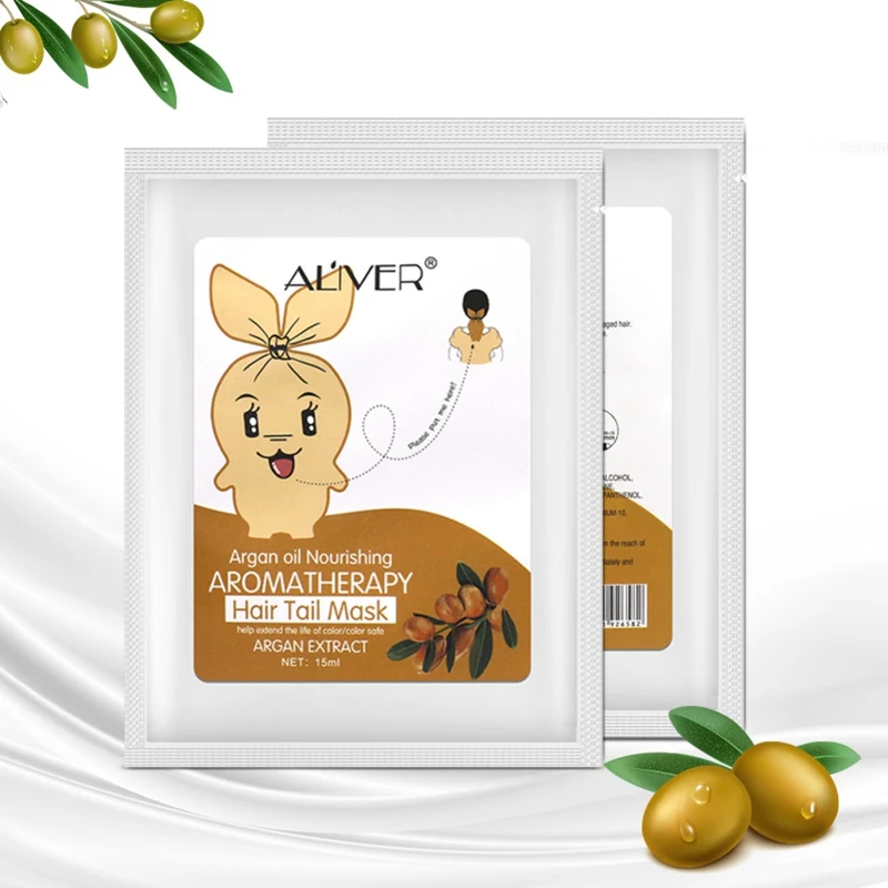 Olive Новая маска для волос Паровая свободная стирка глубоко увлажняющий уход за волосами эфирные масла ремонт волос хвост сухость волос вилка средство для ухода за волосами - Цвет: Olive