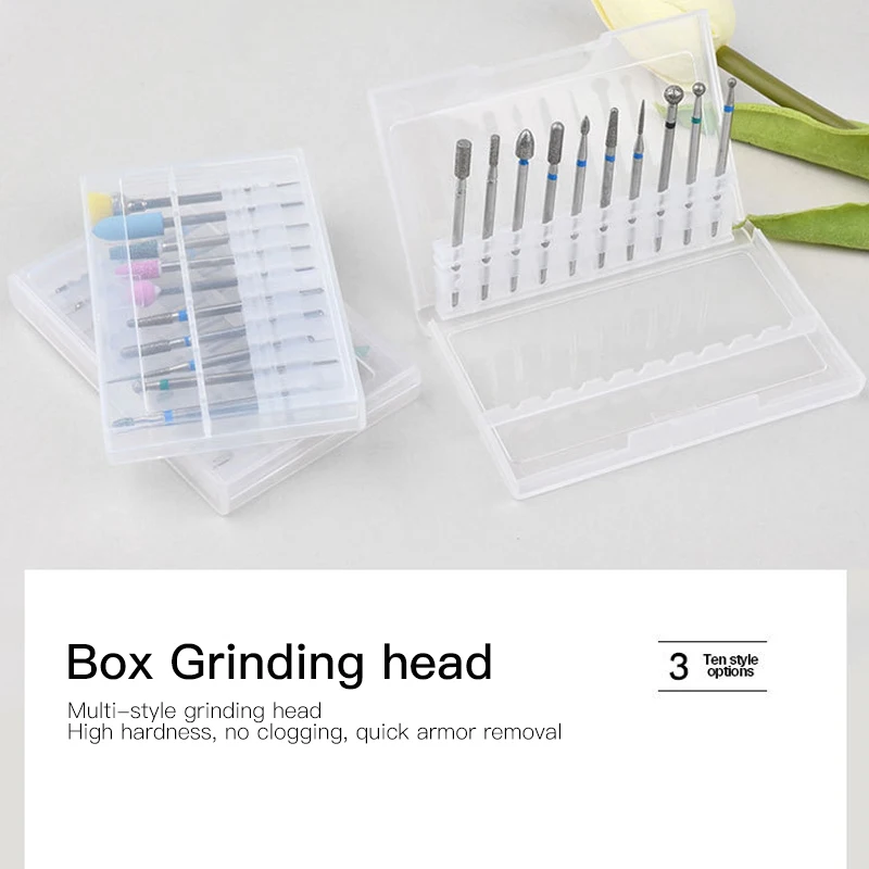 10 шт. сверло для ногтей из вольфрамовой стали карбидный набор инструментов